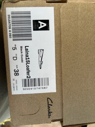 Zapatos Clarks Negros Talla 38