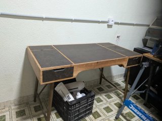 Escritorio madera y metal REGALO