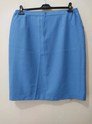 Falda Elegante Vintage talla 50 azul mujer 1 Uso