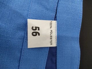 Falda Elegante Vintage talla 50 azul mujer 1 Uso