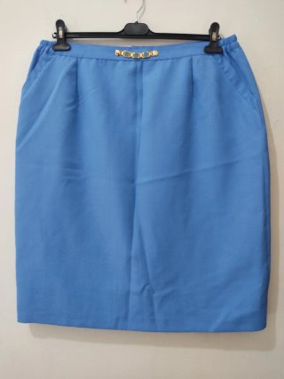 Falda Elegante Vintage talla 50 azul mujer 1 Uso