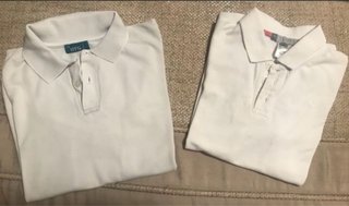 Lote de zapatos, deportivas y polos.