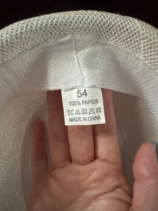 Sombrero blanco talla 54 nuevo
