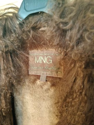 Chaqueta Piel MNG Vintage Marrón Auténtica
