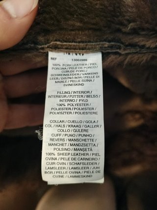 Chaqueta Piel MNG Vintage Marrón Auténtica