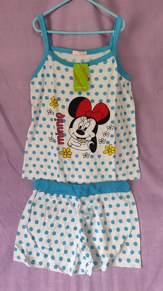Pijama rojo Minnie Mouse, tallaje pequeño XXL