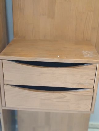 Armario anexo baldas madera maciza