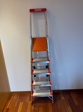 Escalera Faraone 5 peldaños aluminio