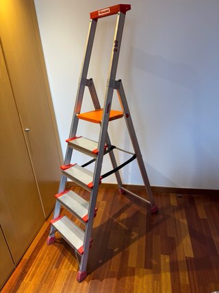 Escalera Faraone 5 peldaños aluminio