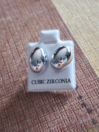 Pendientes Cúbicos de Zirconia Plateados