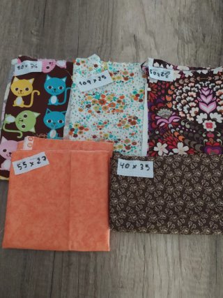 Retales de tela patchwork