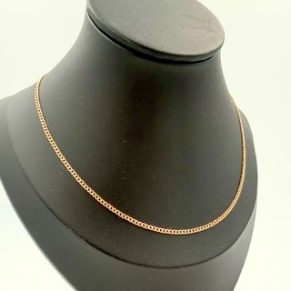 Cadena Barbada Oro 18K; 61cm; 2,06g.