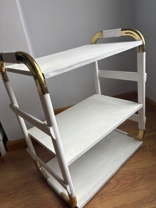 Estantería restaurada metal y madera