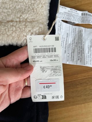 Saco de pana Zara Home para carrito bebé