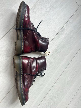 Botas Dr. Martens Rojo Borgoña