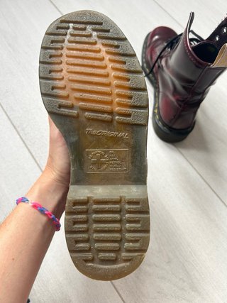 Botas Dr. Martens Rojo Borgoña