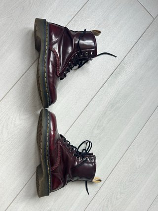 Botas Dr. Martens Rojo Borgoña