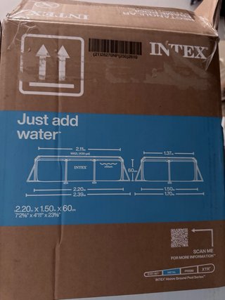 Piscina desmontable Intex 220 + depuradora + cloro