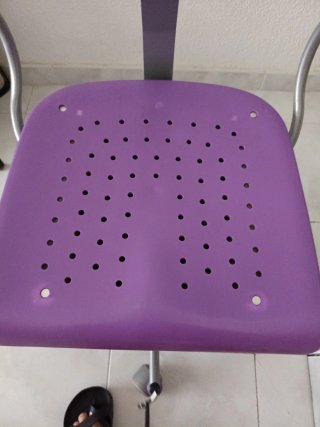 Silla de escritorio infantil morada