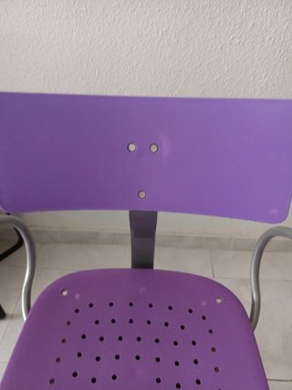 Silla de escritorio infantil morada