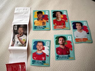 Cromos Panini: Harry Kane, Vanaken, Ramos
