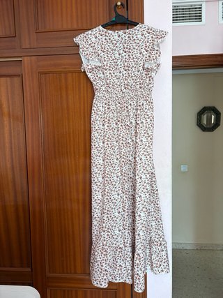 Vestido Verano SHEIN Blanco Estampado Floral