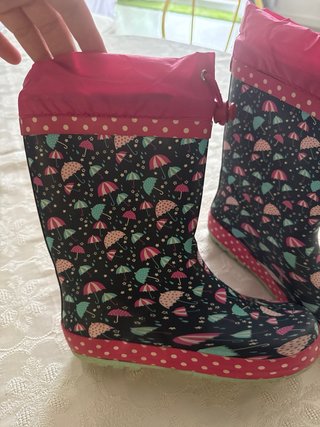Botas de agua niña talla 34