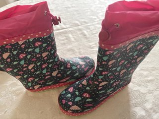 Botas de agua niña talla 34