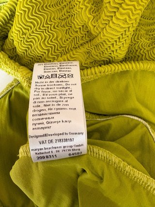 Bañador verde lima Watercult Talla S