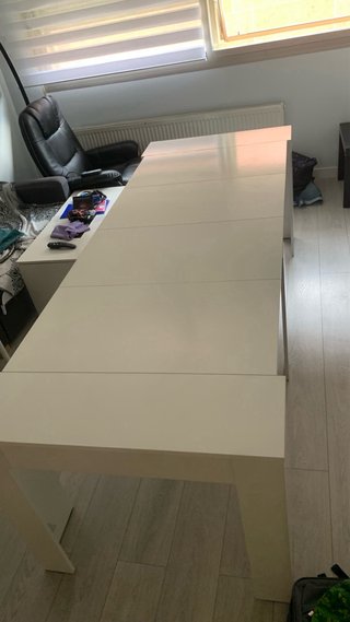 Mesa modular blanca