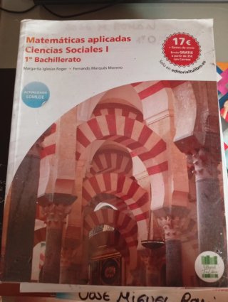 Librode texto Matemáticas 1 Bachillerato