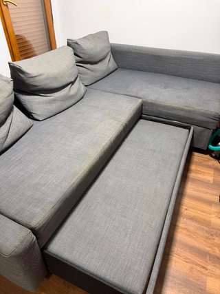 Sofá Cama Gris Tela