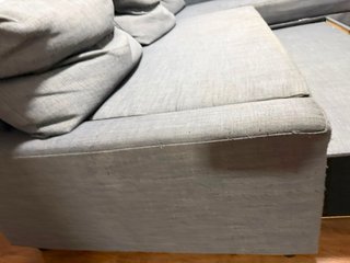 Sofá Cama Gris Tela