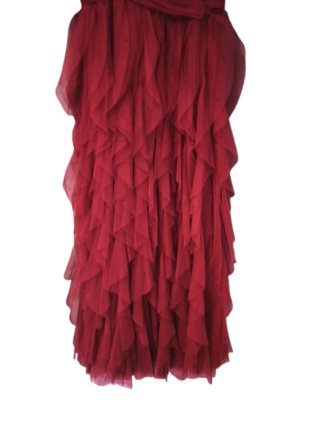 Vestido Ceremonia Largo Burdeos Fórmula Joven