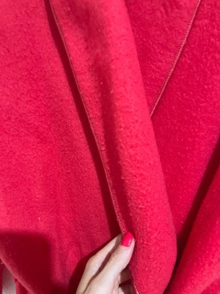 Bata roja casa talla única 1,30 largo 60 sisa