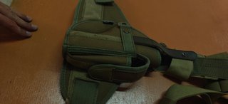 Funda de tela para pistola. Tostado.