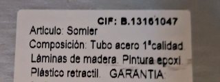 Somier 90x190