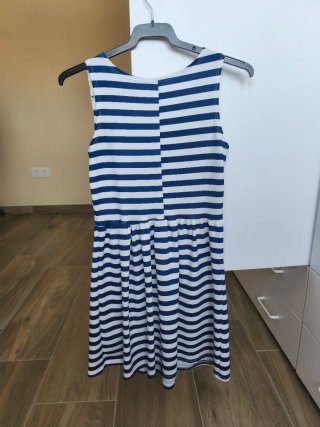 Vestido Rayas Azul y Blanco