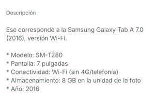 Tablet Samsung Negra