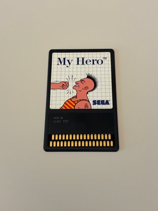 MY HERO THE SEGA CARD VERSIONE ITALIANA RARISSIMA