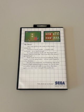 MY HERO THE SEGA CARD VERSIONE ITALIANA RARISSIMA