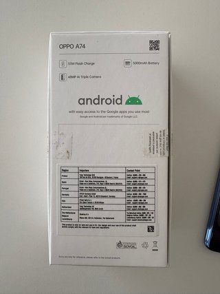 OPPO A74 128GB Negro Caja Original