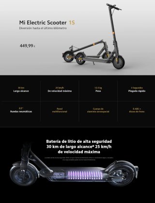 Patinete Xiaomi Mi Electric Scooter 1S
