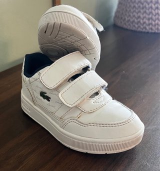 Zapatillas Lacoste Niños Blancas Velcro