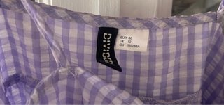 Vestido Vichy Morado y Blanco Tirntes regulables
