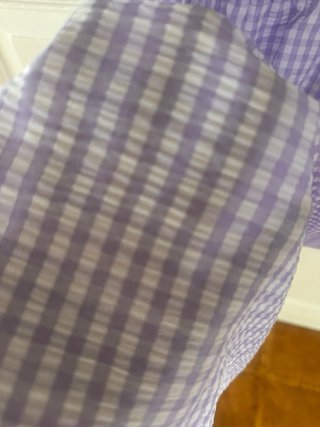 Vestido Vichy Morado y Blanco Tirntes regulables