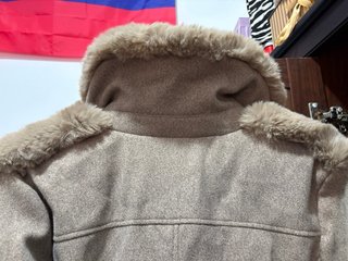 Abrigo largo de invierno con pelo