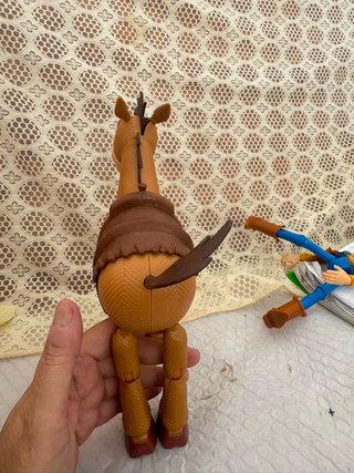 lote de toy story andy + perdigon o caballo