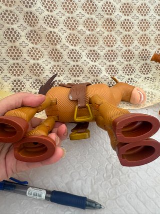 lote de toy story andy + perdigon o caballo