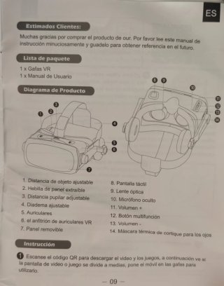 Gafas Realidad Virtual Red Storm